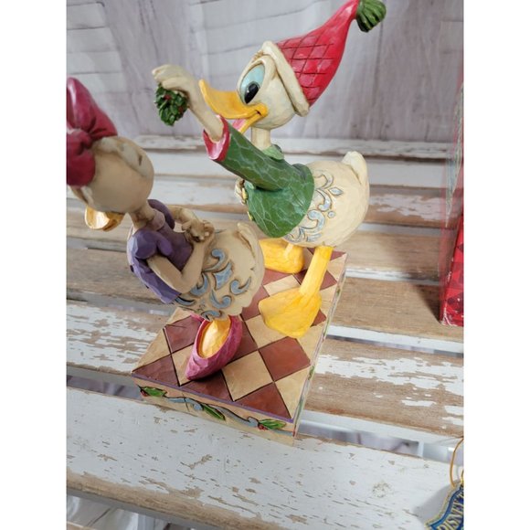 Jim shore mistletoe moment Donald Daisy duck figurine‎ enesco - Picture 4 of 9